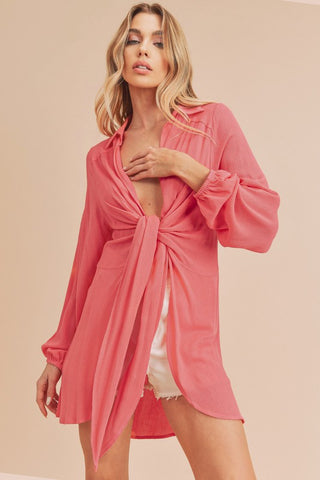Margot Top CORAL Shirt Margot Top CORAL Shirt