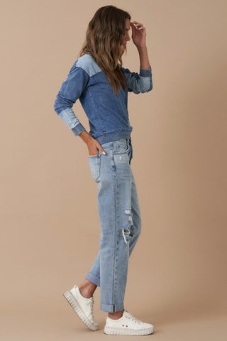 Rolled up boyfriend jeans. Jeans Rolled up boyfriend jeans. Jeans