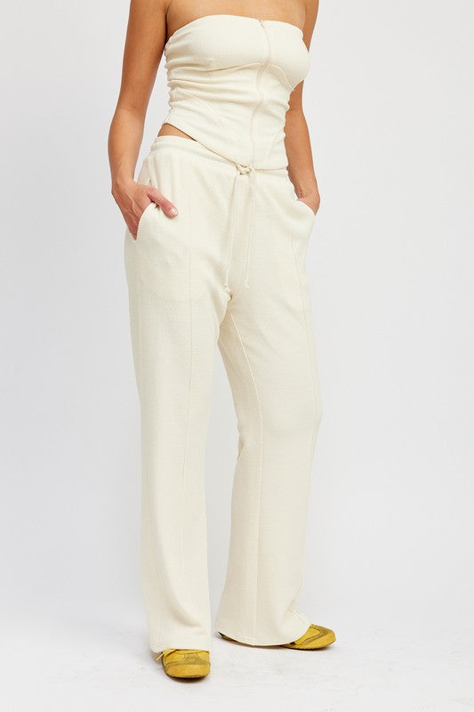 High waist drawstring pants Pants High waist drawstring pants Pants