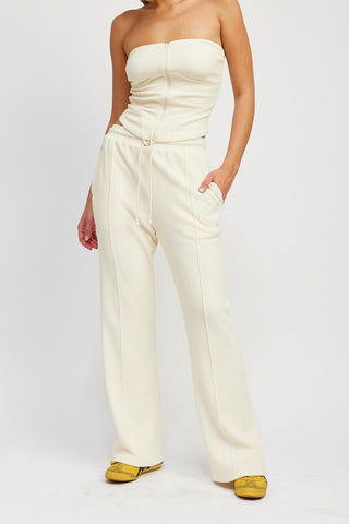 High waist drawstring pants IVORY Pants High waist drawstring pants IVORY Pants