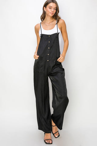 HYFVE Half Button Sleeveless Straight Jumpsuit jummpsuit HYFVE Half Button Sleeveless Straight Jumpsuit jummpsuit