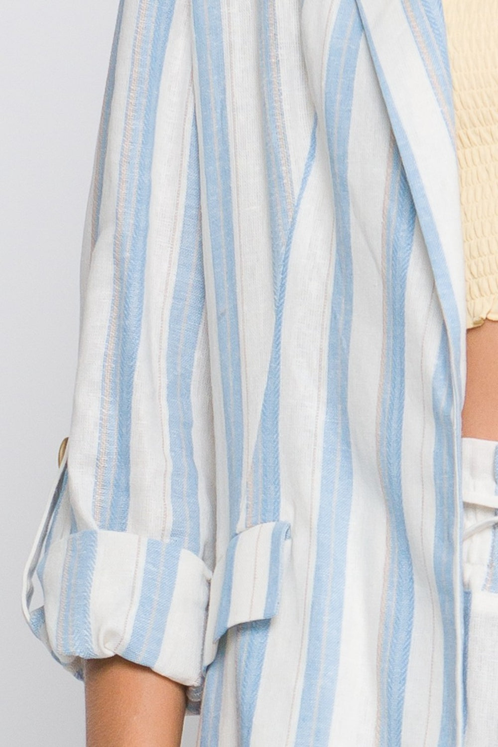 Love Tree Linen Woven Striped Blazer set Love Tree Linen Woven Striped Blazer set