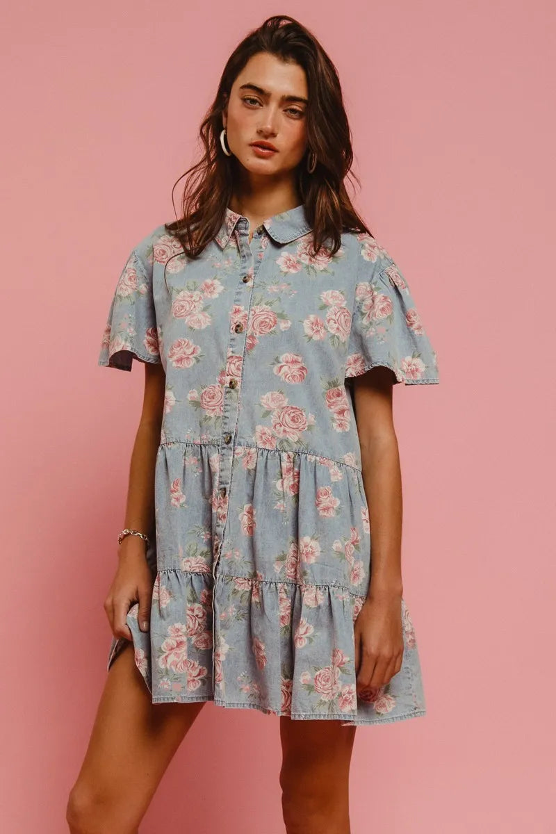 bibi denim dress Bibi Jean Dress Cinq Sept
