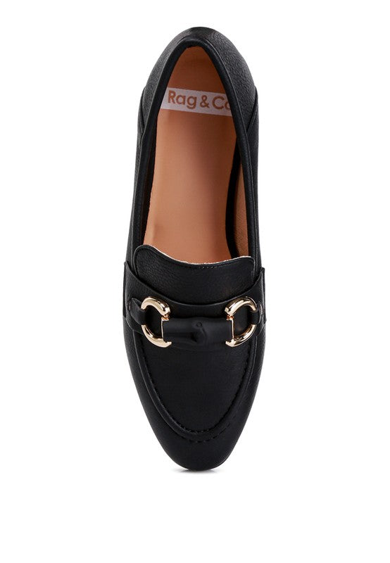 Asher Horsebit Embellished Raffia Loafers loafers