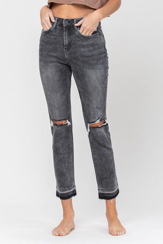 High Rise Released Hem Straight Leg Jeans THRILLS Jeans