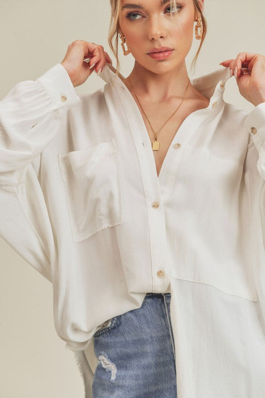 Oversized Shirt IVORY L Shirt