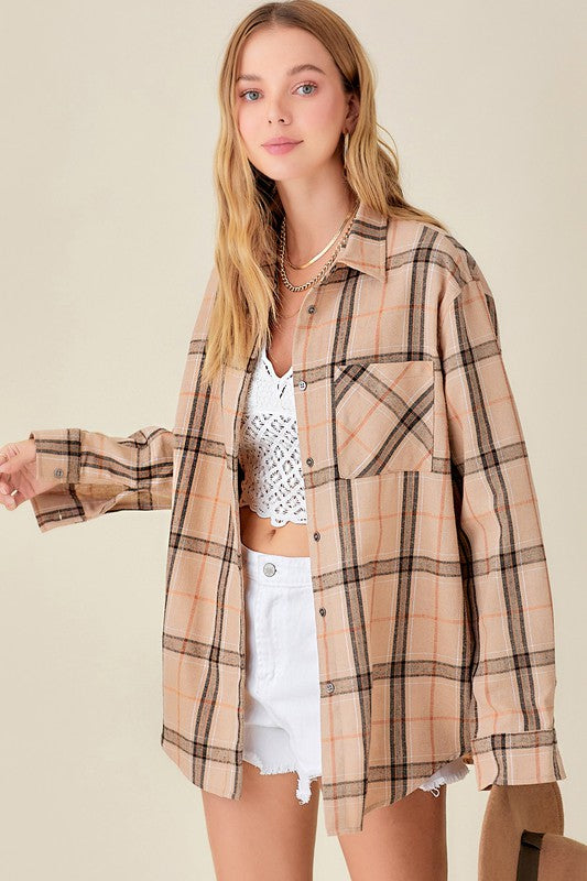 Encore Plaid Shirt Shirt