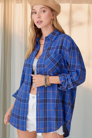 Encore Plaid Shirt Shirt