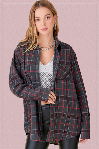 Encore Plaid Shirt Shirt