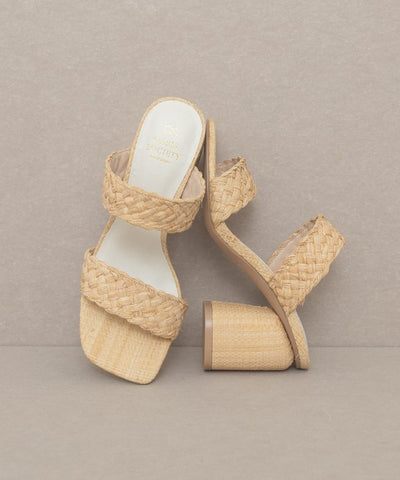 Oasis Society Kayla - Raffia Sandal Heel Sandals