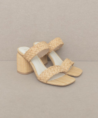 Oasis Society Kayla - Raffia Sandal Heel Sandals