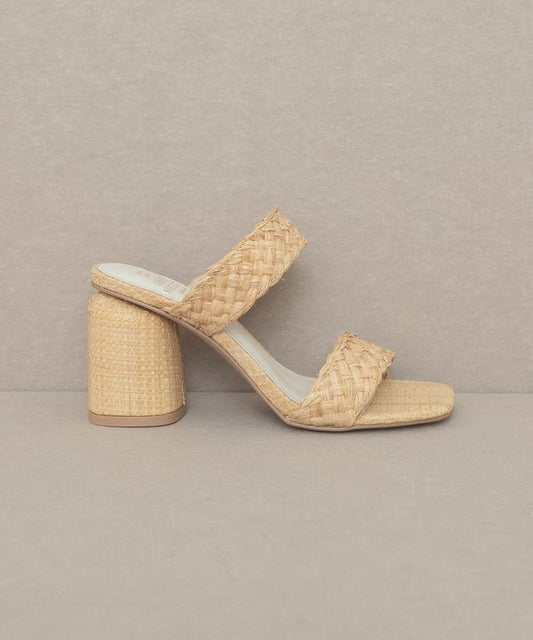 Oasis Society Kayla - Raffia Sandal Heel Sandals