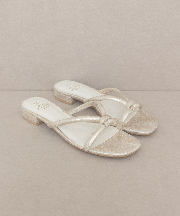 Oasis Society Ada - Delicate Knotted Flat Sandal Sandals