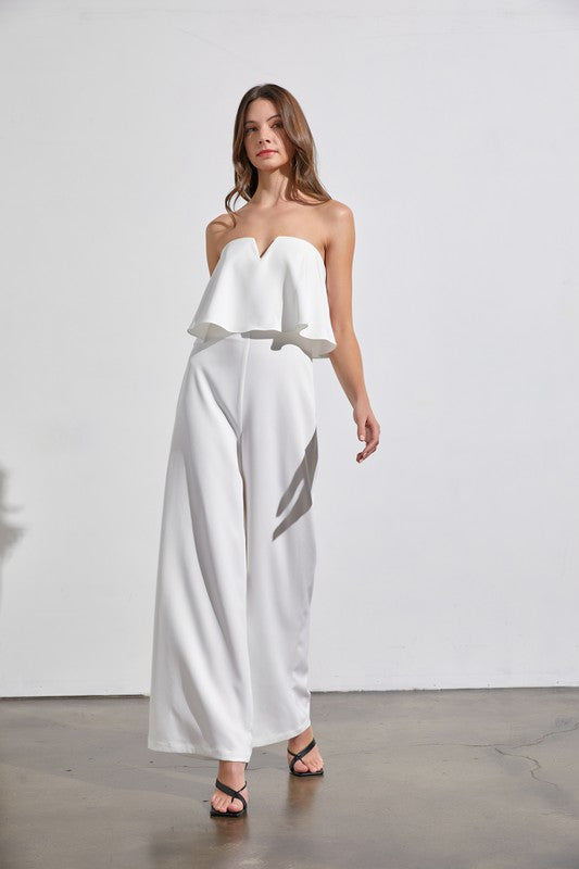 Off Shoulder Jumpsuit OFF WHITE jummpsuit