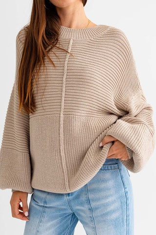 Ribbed Knitted Sweater Sweater
