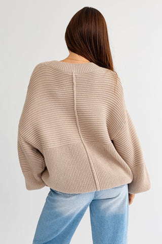 Ribbed Knitted Sweater Sweater