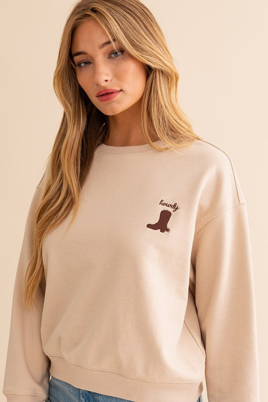 Sweatshirt Cowboy TAUPE sweatshirt