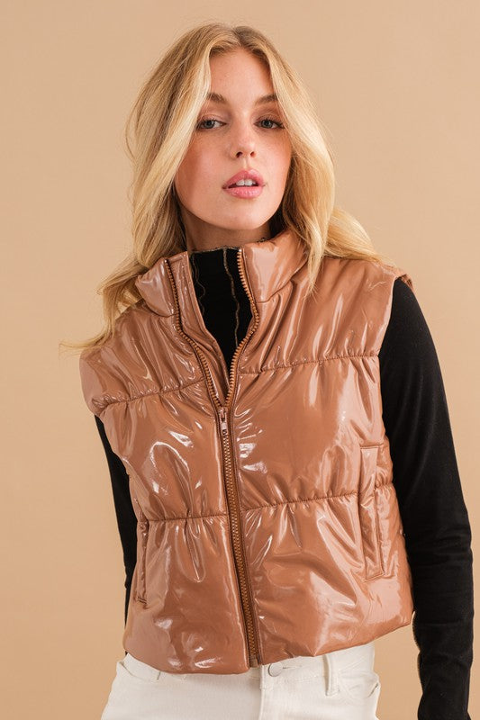 Quilted Puffer Vest vest