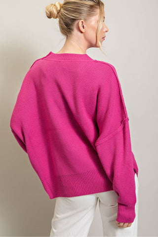 Long Sleeve Ribbed Sweater Sweater