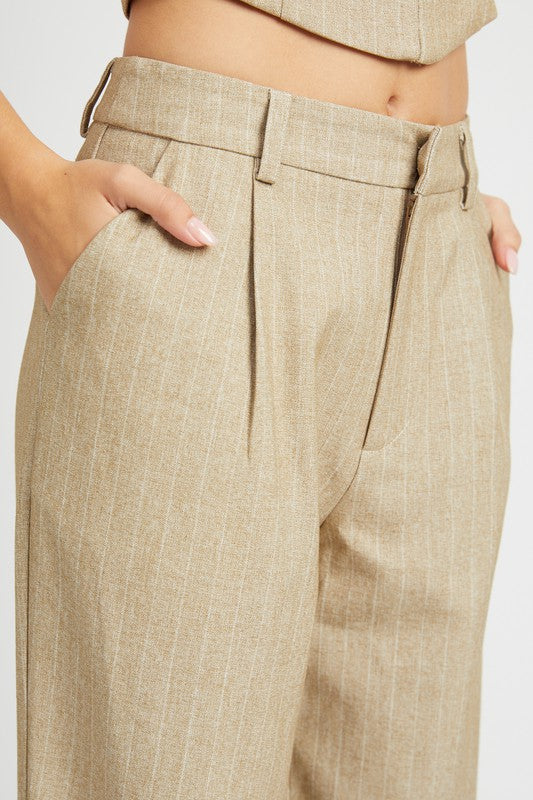 Loose fit pinstripe pants Pants