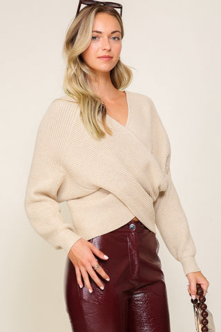 Cross Over Front Sweater Sweater