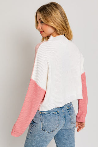 Color Block Oversize Sweater Sweater