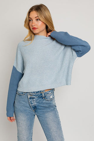 Color Block Oversize Sweater Sweater