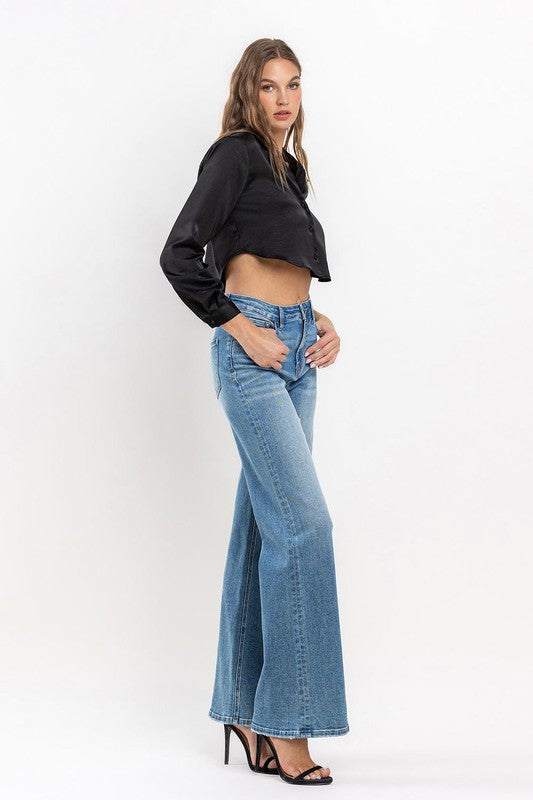 High Rise Wide Leg Jeans Jeans