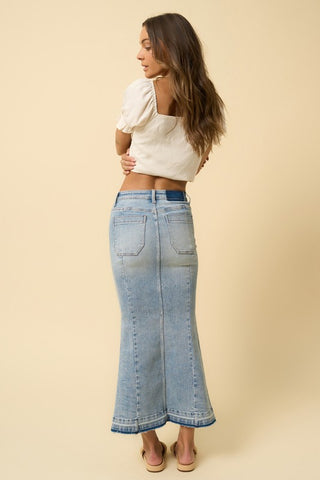 Mermaid Maxi Denim Skirt Denim Skirt