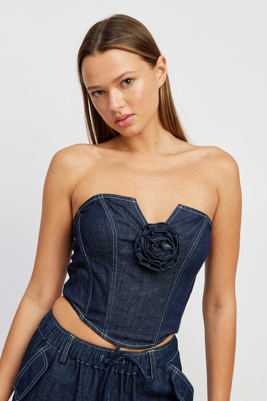 Denim Corset DENIM Top