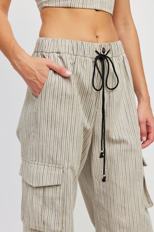 Striped cargo pants Pants