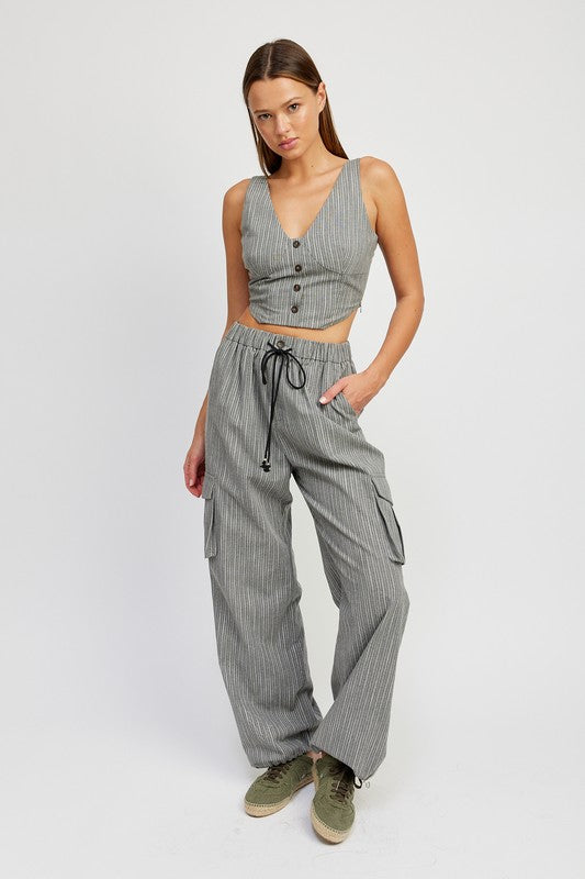 Striped cargo pants Pants