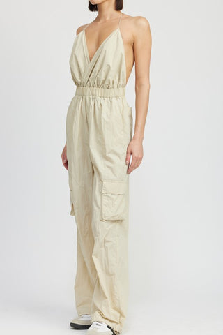 Spaghetti strap cargo jumpsuit Jumpsuits and Rompers