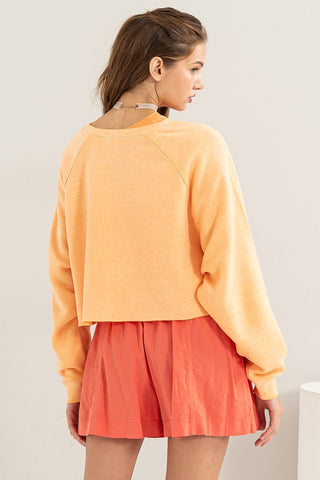 Laid Back Crop Sweatshirt sweatshirt