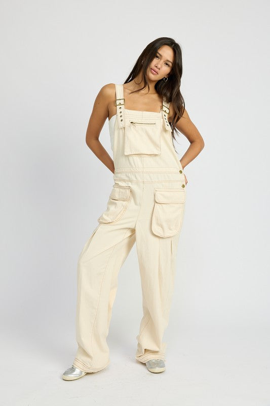 OVERSIZED CARGO OVERALLS Jumpsuits and Rompers