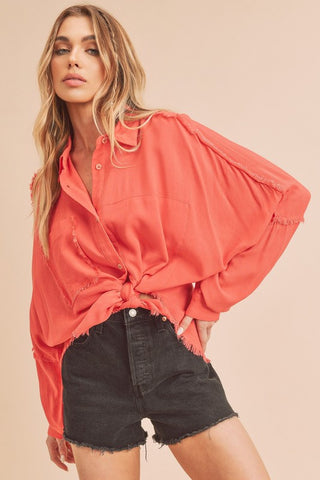 Oversized Shirt CORAL S Shirt