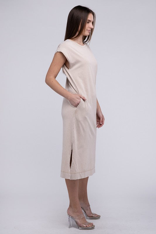 Casual Comfy Sleeveless Midi Dress Dess