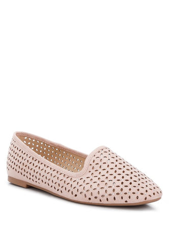 Gordon Perforated Ballerinas Pink Ballerinas