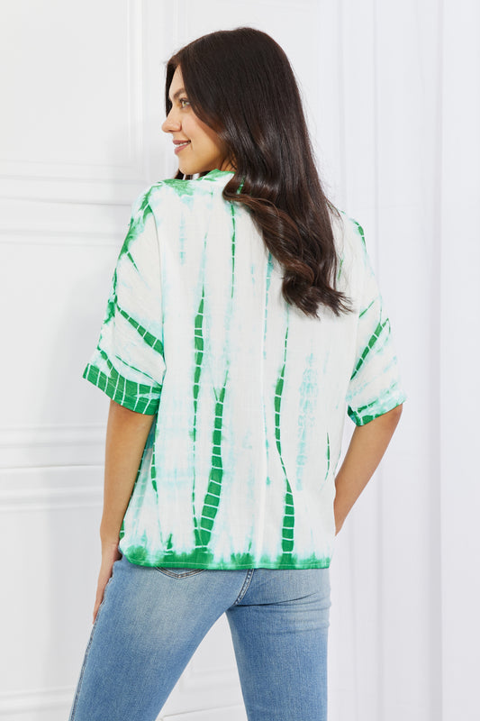 Sew In Love Beachy Keen Full Size Tie-Dye Top Top