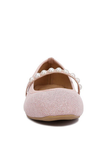 Sassie Pearl Embellished Ballerina Flats flats