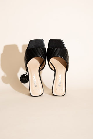 W-NINA SLIDE MULE HEELS Heels