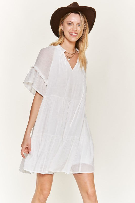 Bohemian Style Ruffle Dress Dress