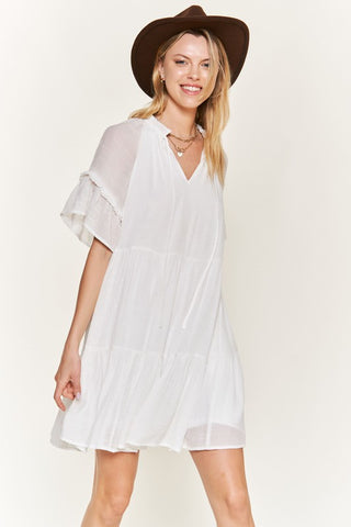 Bohemian Style Ruffle Dress Dress