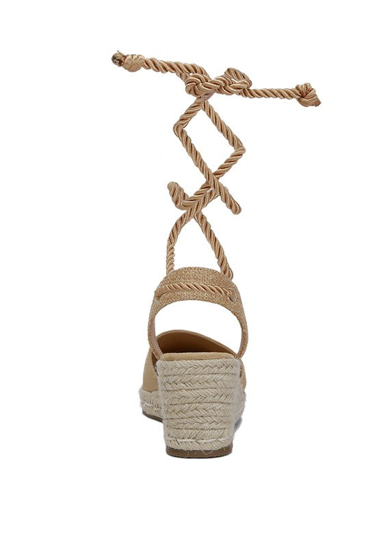 Aiden Lace-Up Crochet Espadrilles espadrilles