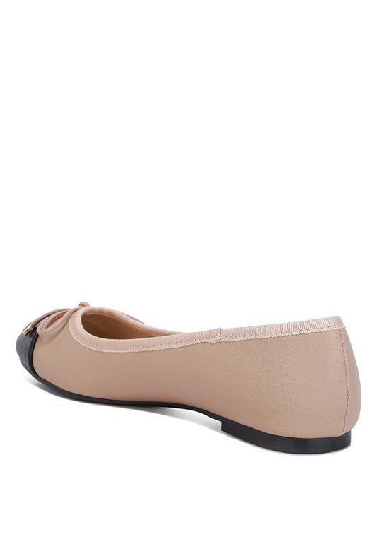 Minato Two Tone Ballet Flats flats