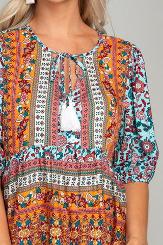 Tunic top with tassel Top