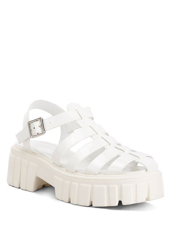 Zurie Chunky Gladiator Sandals White Sandals