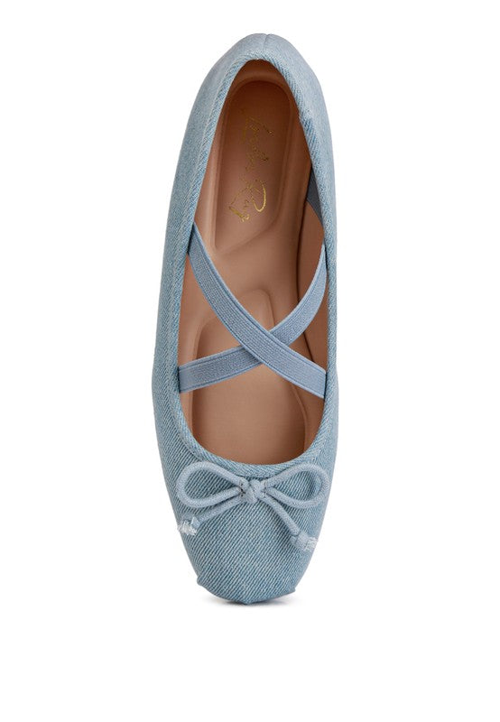 Arimer Criss Cross Strap Ballet Flats flats