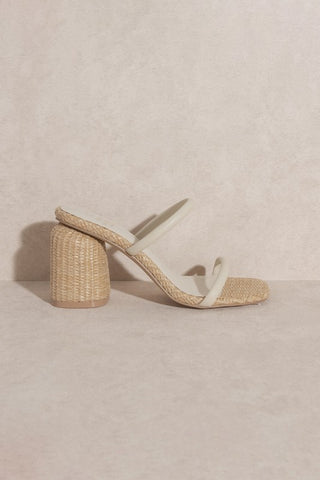 D-MARGARET-RAFFIA, HIGH HEEL, MULES Sandals