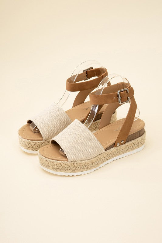 Espadrille Ankle strap Sandals TAN Sandals